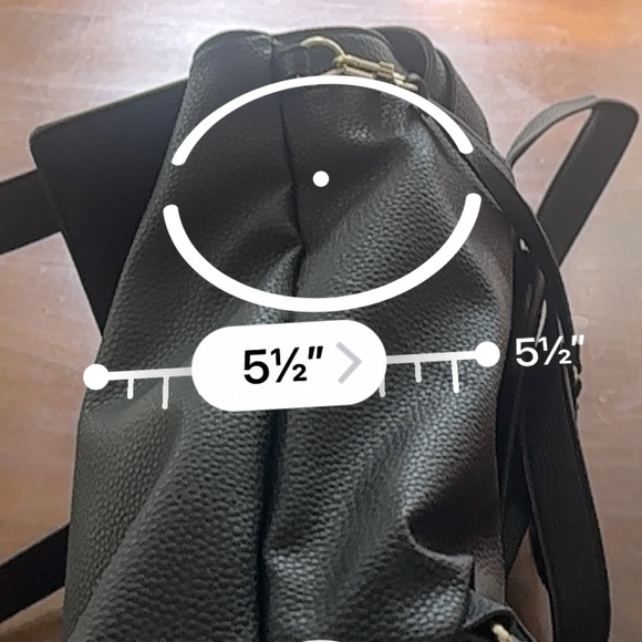 Steve Madden black faux leather backpack - Picture 6 of 8